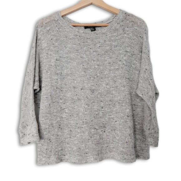 FOREVER 21 | Soft Dolman Sleeve Lightweight Fine Knit Sweater Top Gray Sz M - Picture 1 of 15